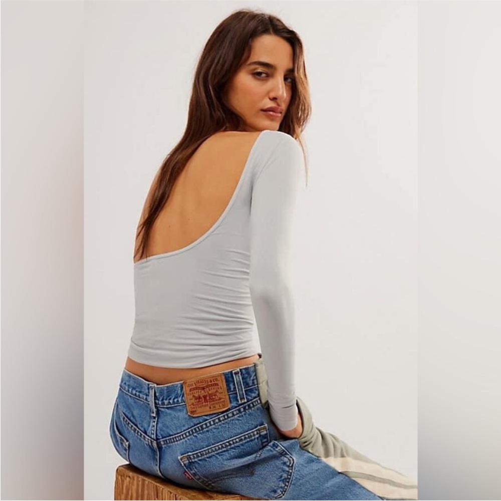 NWOT Free People Low-back Seamless Long Sleeve